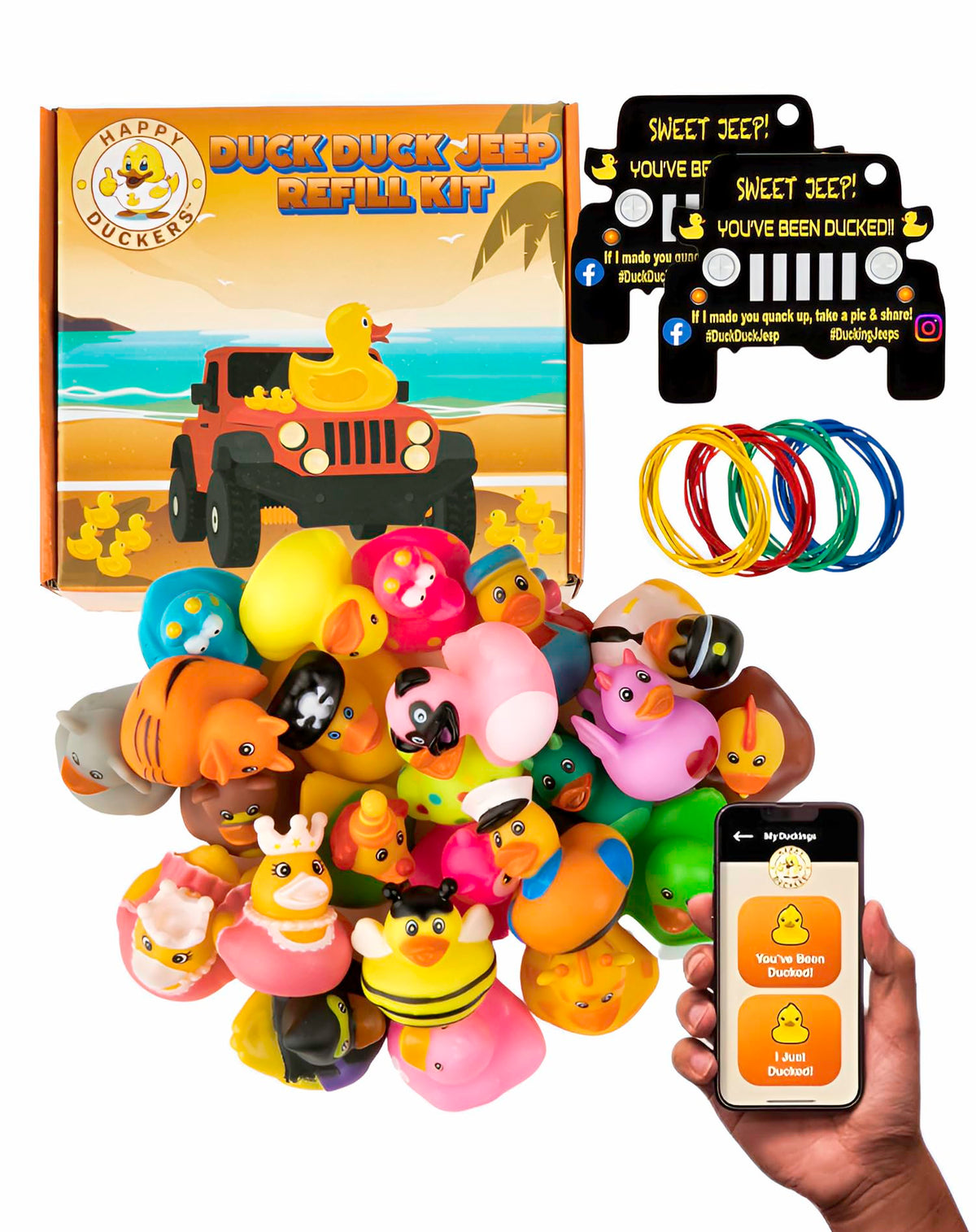 Jeep Ducks for Ducking Refill Kit- 75 Piece kit
