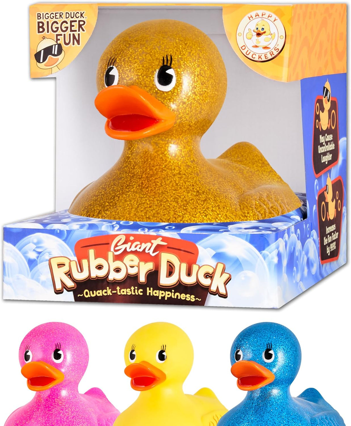 Giant Gold Rubber Duck - 10.5" Inches