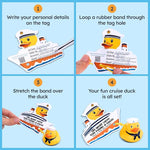 Cruise Ducks for Hiding with Tags - 76 Piece kit Including Rubber Ducks, Cruise Duck Bag, Cruise Duck Tags & Rubber Bands Plus Official Cruise Ducking Mobile App
