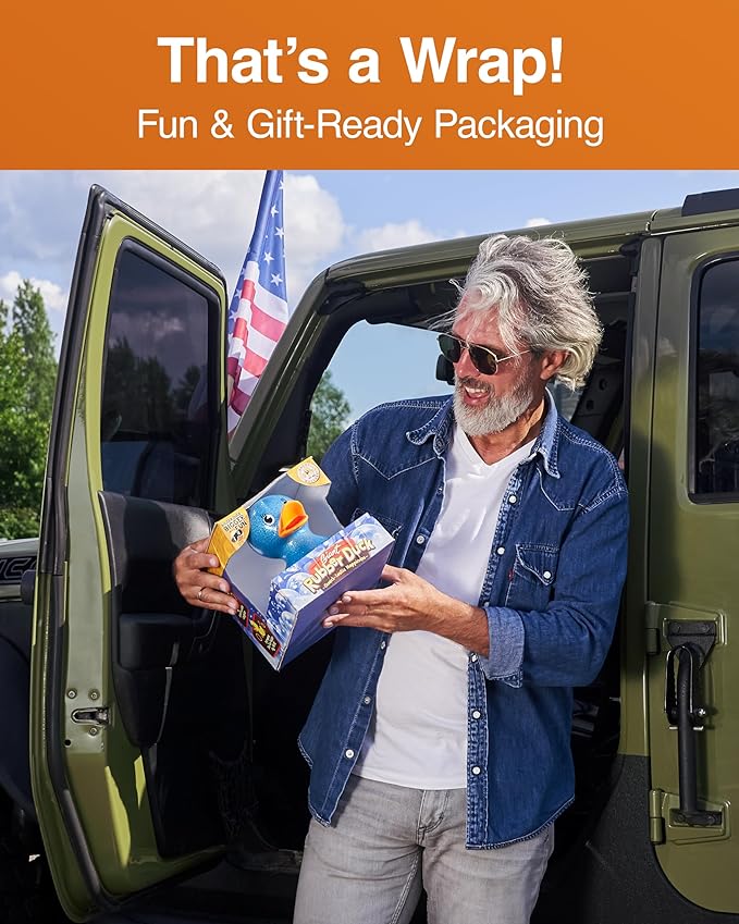 Giant Blue Rubber Duck - 10.5" Inches