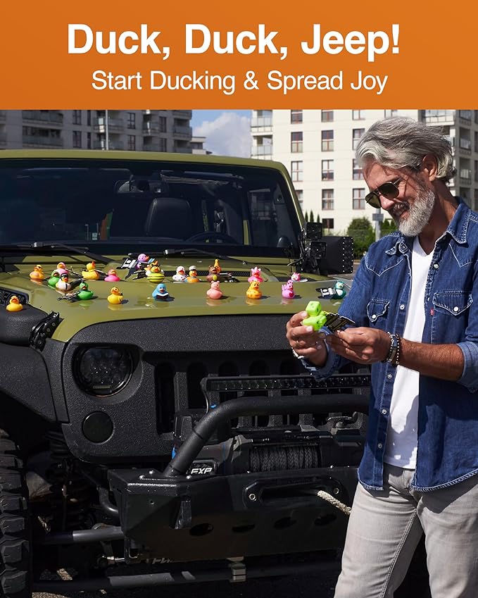 Rubber Ducks Jeep Ducking - 76 Piece kit Including Ducker Bucket