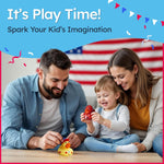 Jeep Ducks for Ducking Patriotic Refill Kit- 75 piece kit including 25 Rubber Ducks, 25 Jeep Ducking Cards & 25 Rubber Bands plus Official Duck Duck Jeep Mobile App - Happy Duckers