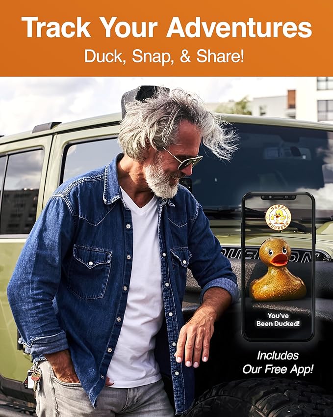 Giant Gold Rubber Duck - 10.5" Inches