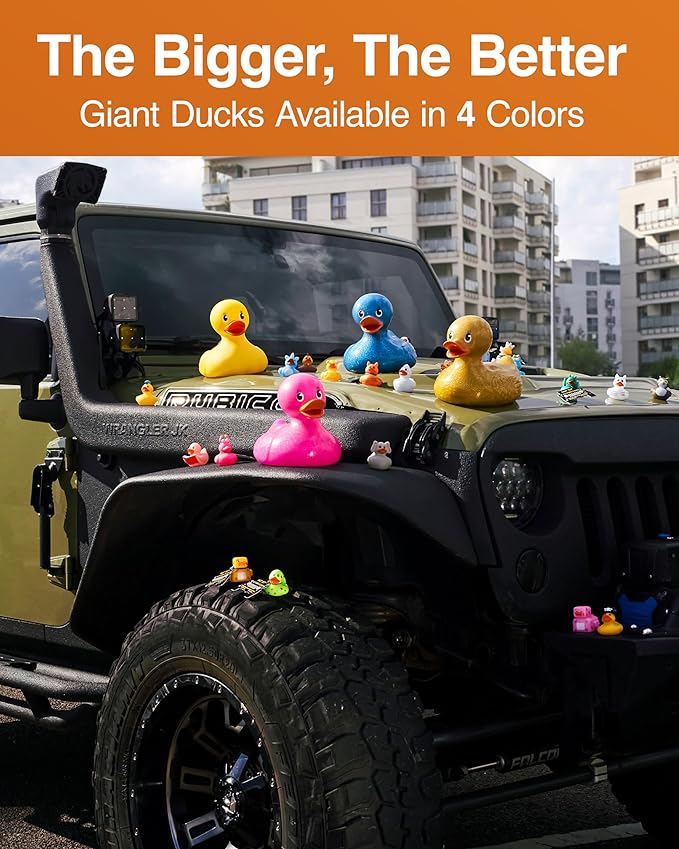 Giant Gold Rubber Duck - 10.5" Inches