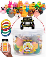 Rubber Ducks Jeep Ducking - 76 Piece kit Including Ducker Bucket
