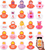 Valentine's Day Rubber Ducks - 24pcs