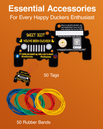 Black Jeep Ducking Tags - Compatible with the Official Duck Duck Jeep App