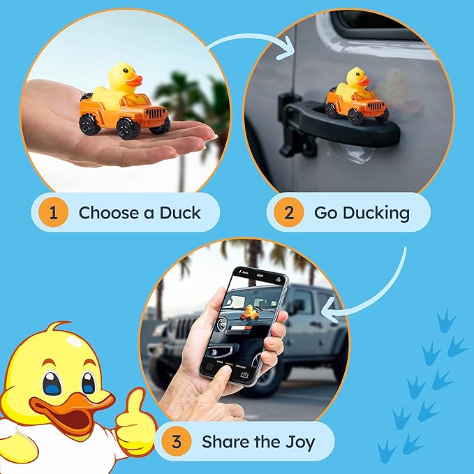 15 Pack Jeep Ducks for Ducking – 2.4" Rubber Duckies