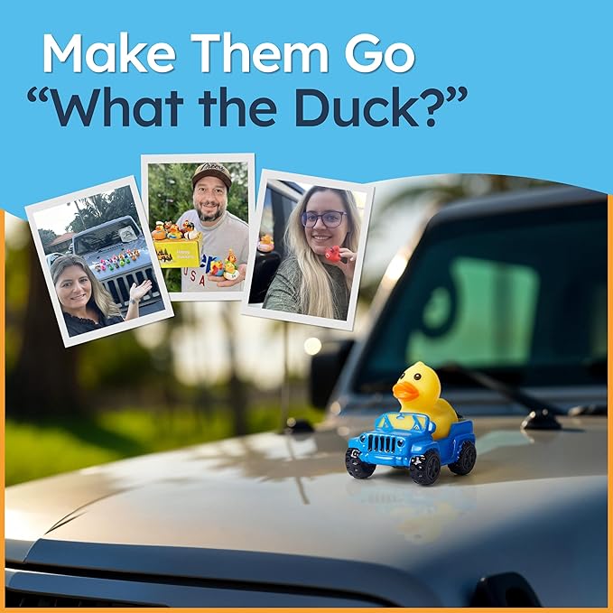 15 Pack Jeep Ducks for Ducking – 2.4" Rubber Duckies